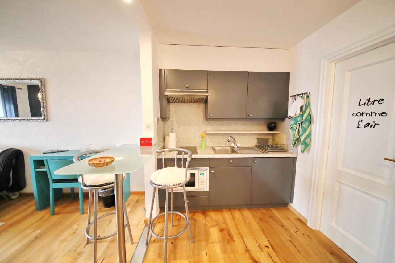 Corseaux Beach Rooms-Riviera Beach Apartments Vevey Luaran gambar