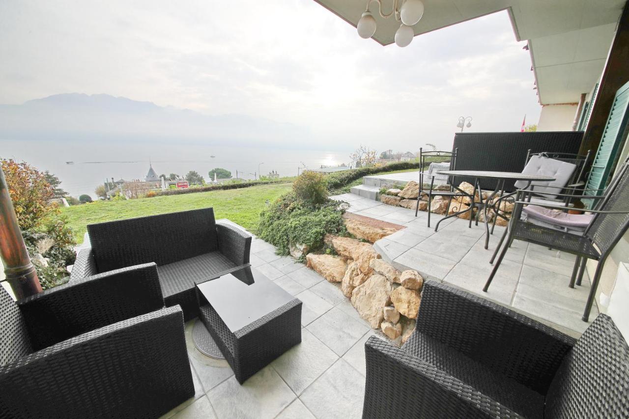 Corseaux Beach Rooms-Riviera Beach Apartments Vevey Luaran gambar