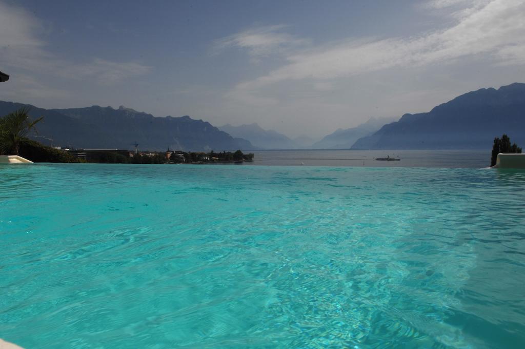 Corseaux Beach Rooms-Riviera Beach Apartments Vevey Luaran gambar
