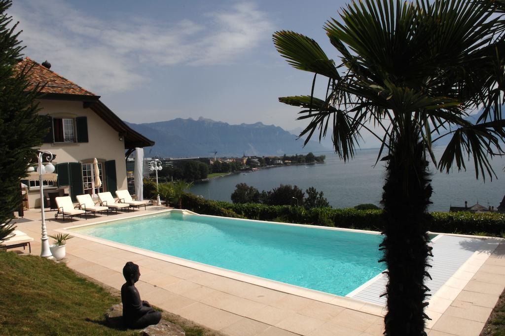 Corseaux Beach Rooms-Riviera Beach Apartments Vevey Luaran gambar
