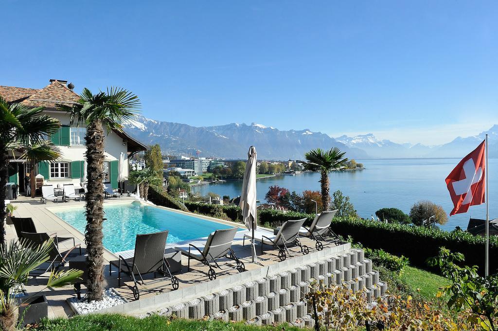 Corseaux Beach Rooms-Riviera Beach Apartments Vevey Luaran gambar